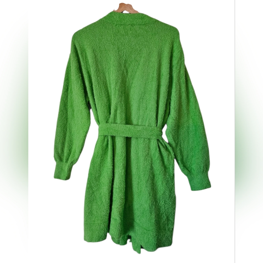 NWT Savage X Fenty Fluff It Up Loungewear Cozy Robe, Kelly Green Size XL/1X - Picture 10 of 10